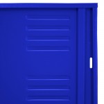 Locker metálico dual grande - 4 puertas azul